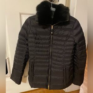 Talbots puffer coat with removable fur